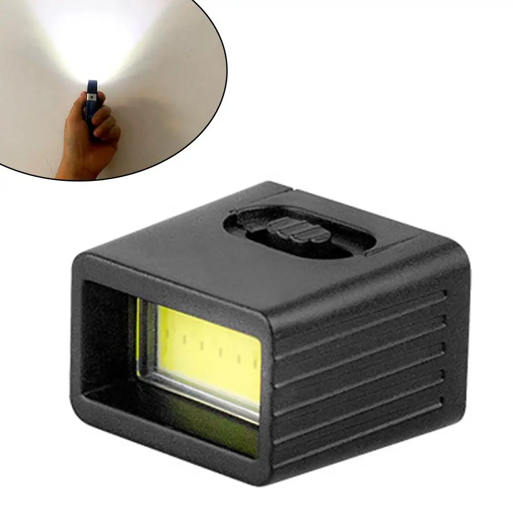 1pcs 9v Battery Flashlight Led Key Light 6f22 Battery Strong Light Cob Outdoor Lighting Flashlight Without Battery
