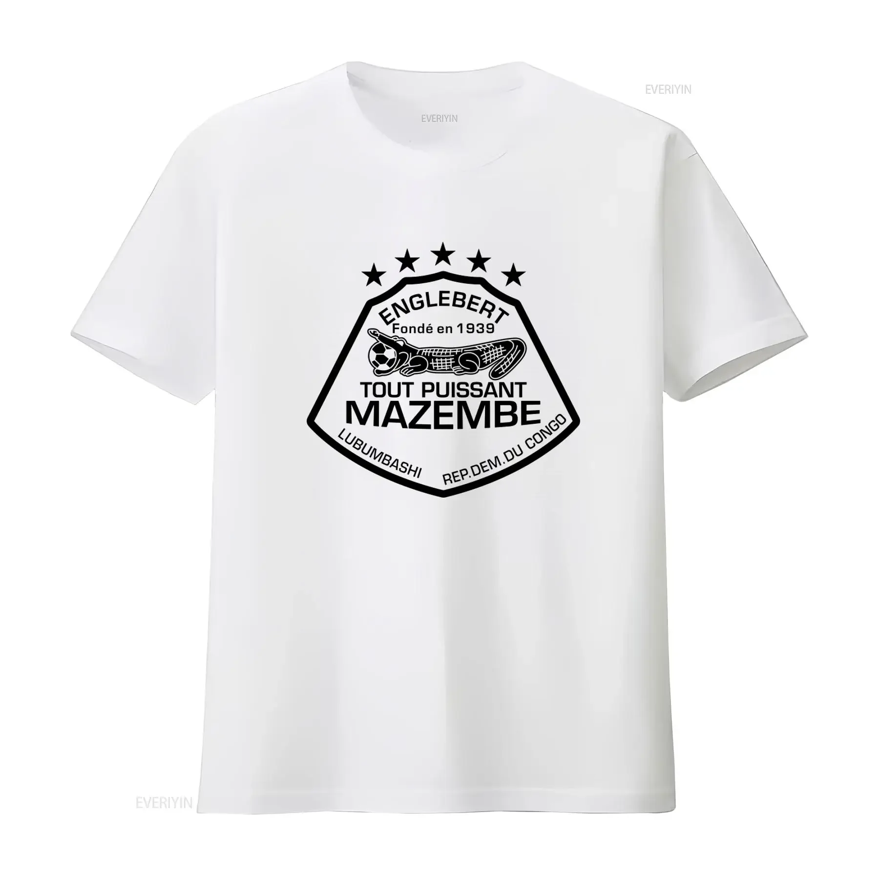 TP Mazembe Sport T Shirt Congo Englebert Founded 1939 All Powerful Design Cotton vintage Washed graphic fashion Slightly