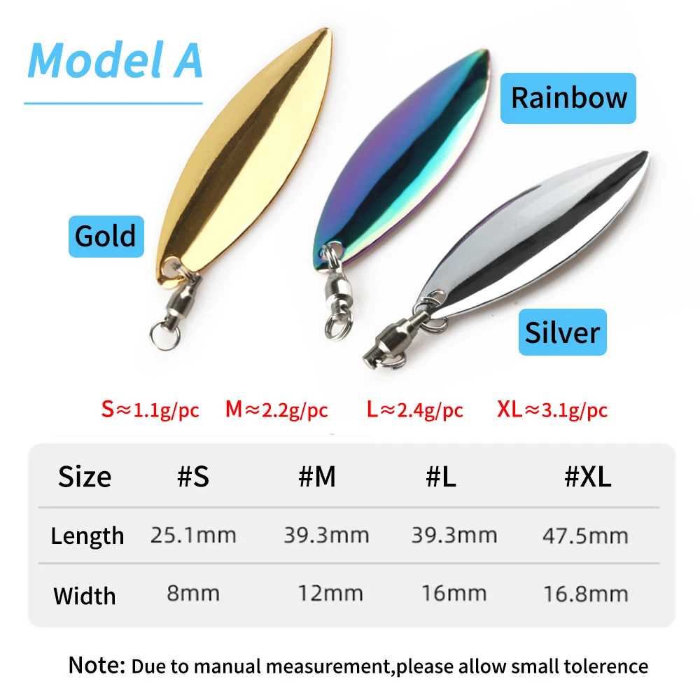 Elllv Cuchara Metálica Giratoria – Pesca Spinning y Trolling - imagen 4