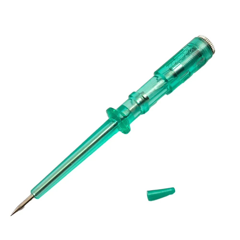 1pc Electrical Wire Circuit Tester Green DC 6V/12V/24V Car Lamp Voltage System Detector Probe Test Lights Super Convenient