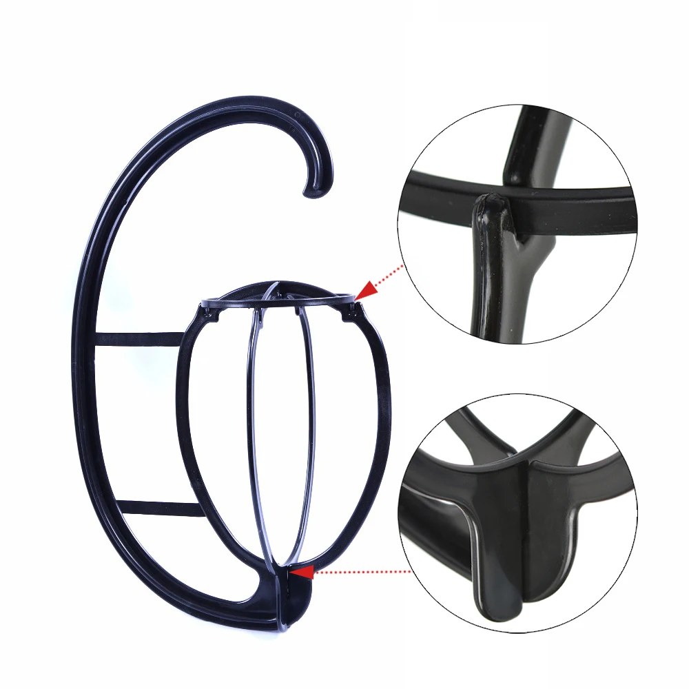 Suporte para perucas, de plástico, suporte para chapéus, cabide para secador de exibição removível, ferramenta para perucas longas e curtas, 3 cores opcionais