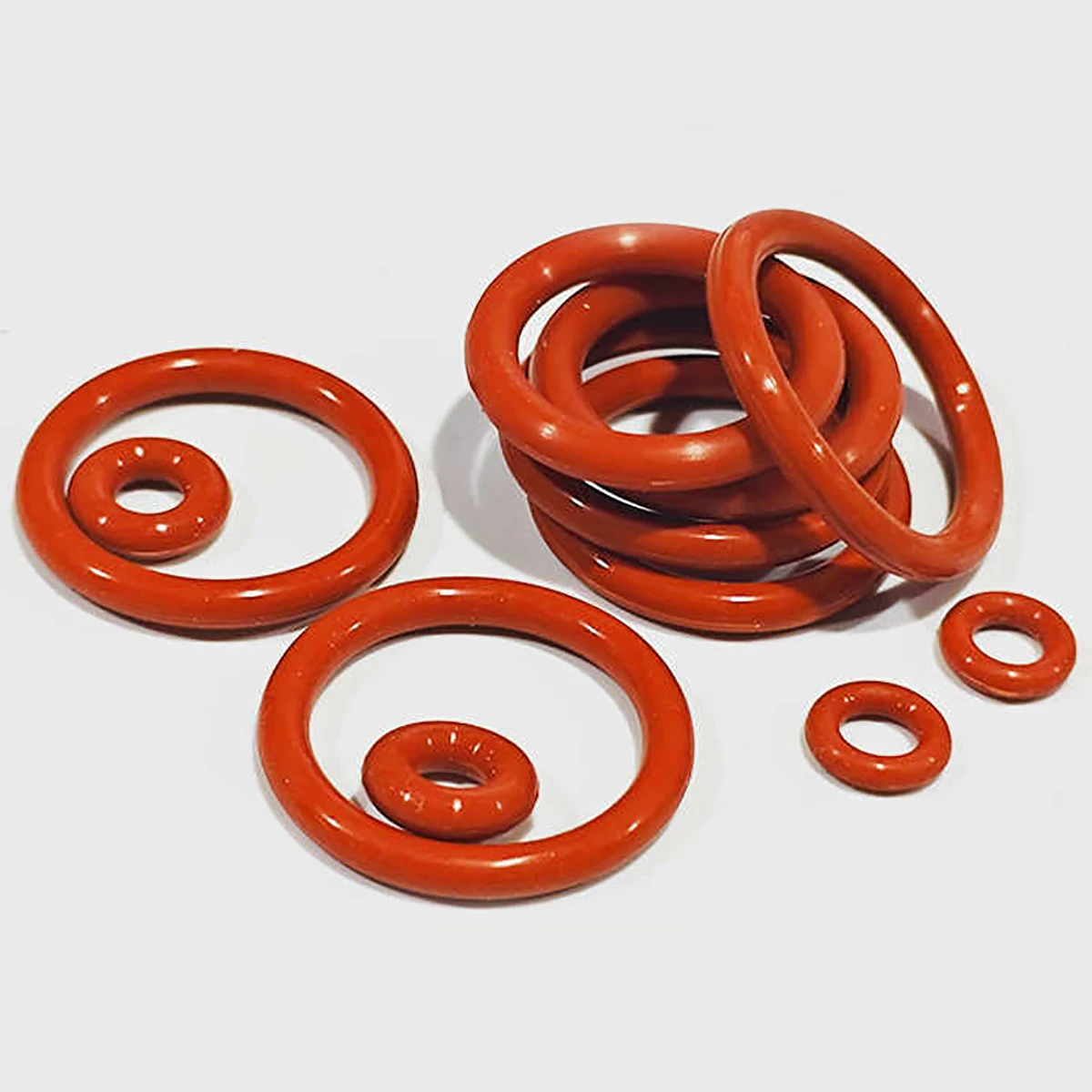 Thickness CS 4.0mm OD 12/13/14/15/1617/18-46mm VMQ Food Grade Silicone O-Ring Sealings Waterproof Insulated Gaskets Washers Red