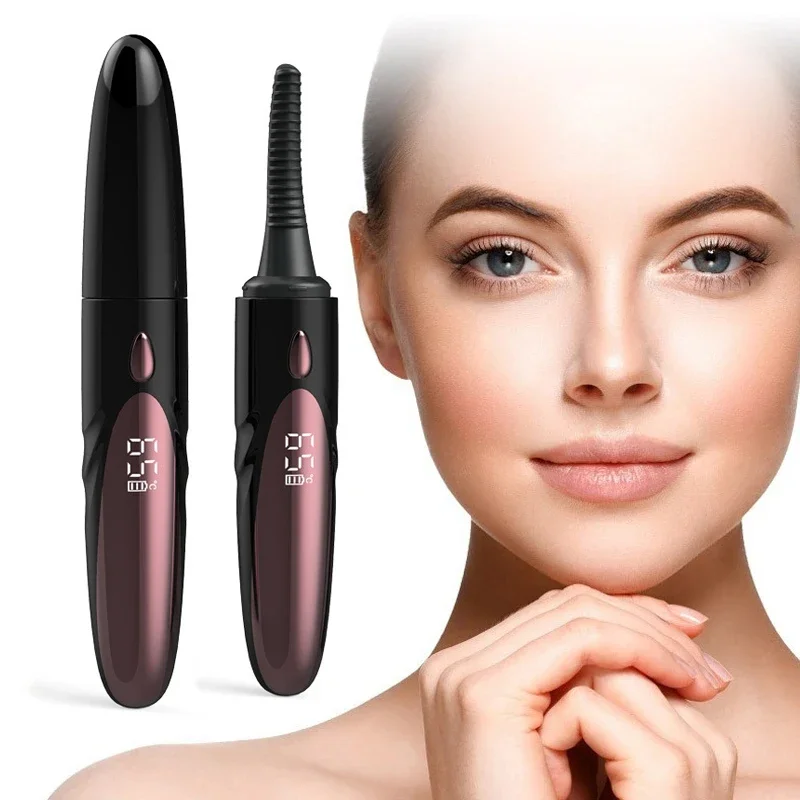 

Electric Heated Eyelash Curling Clip Eyelashes Brush Pen Long-Lasting Heating Eye Lash Curler Cosmetic Makeup Tool For Women