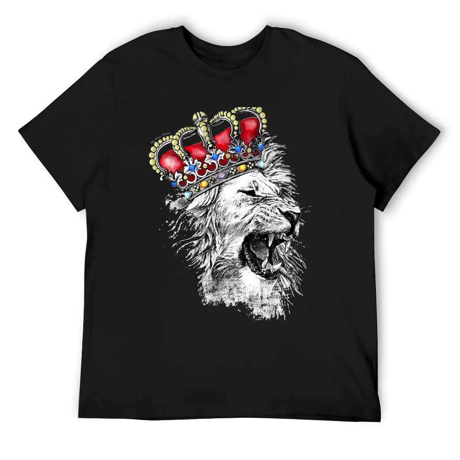 Heart of Leon England Crown T-Shirt tops vintage anime shirt t shirts for men cotton