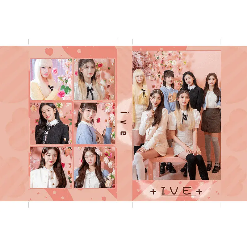 Series1 IVE Yujin gaeul wonyoung Liz Rei leeseo Group PLUS มินิกระเป๋าเงินใส่บัตรการ์ด Lomo พร้อมอัลบั้มรูป