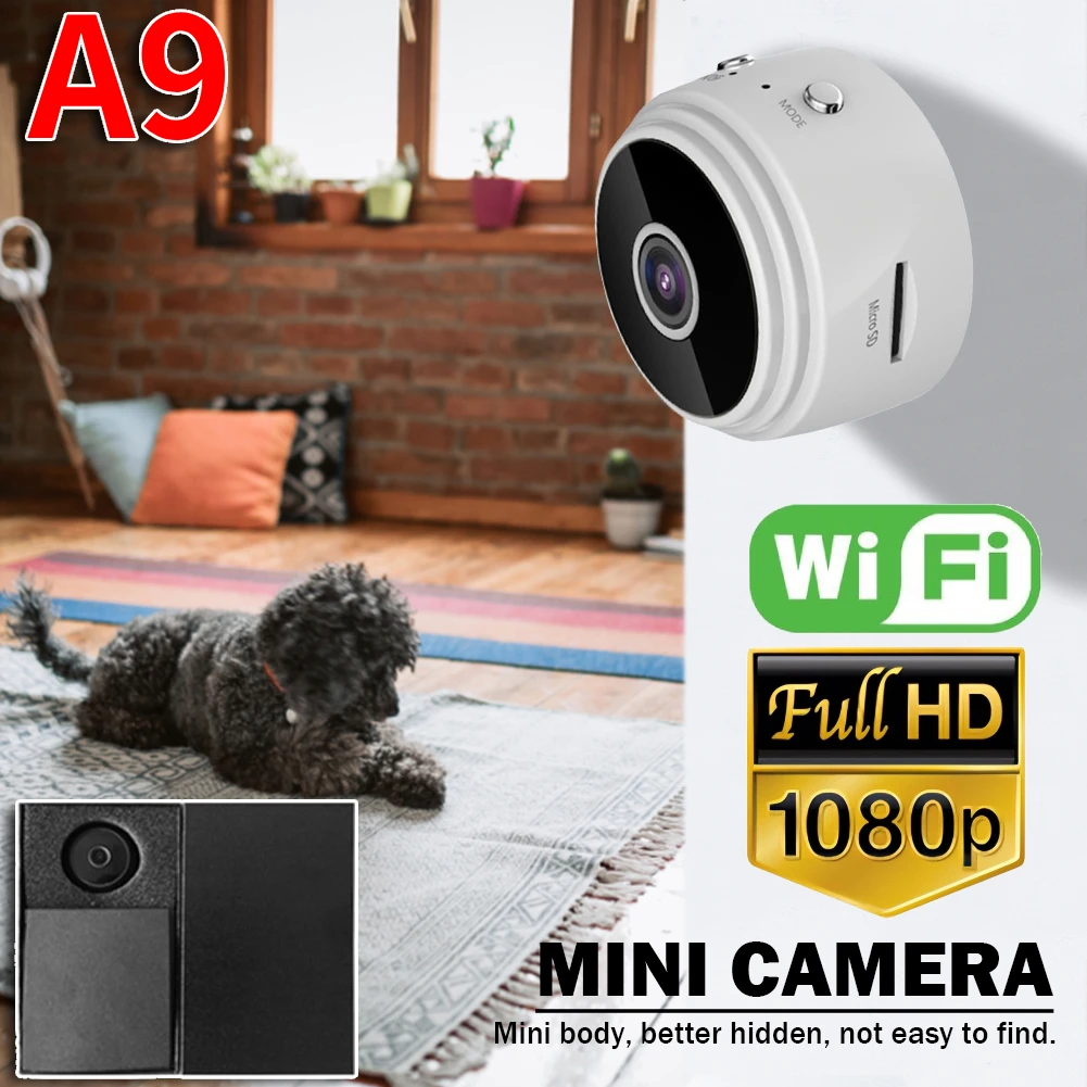 Wireless Camera HD 1080p Voice Video Recorder Night Vision USB Rechargeable Remote Viewing Strong Magnetic for Infants and Pets