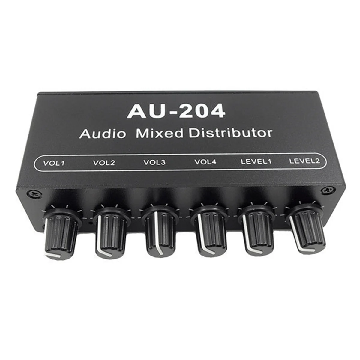 T85C AU-204 Stereo Audio Signal Mixer Board Headphone Driver Power Amplifiers Mixer Distributor 3.5MM