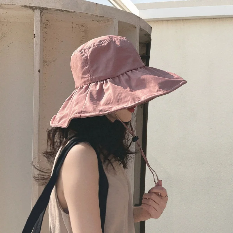2026 Stylish Open-Top Sun Hat for Women: Summer Wide-Brim UV Protection Sun Hat, Foldable Boater Hat