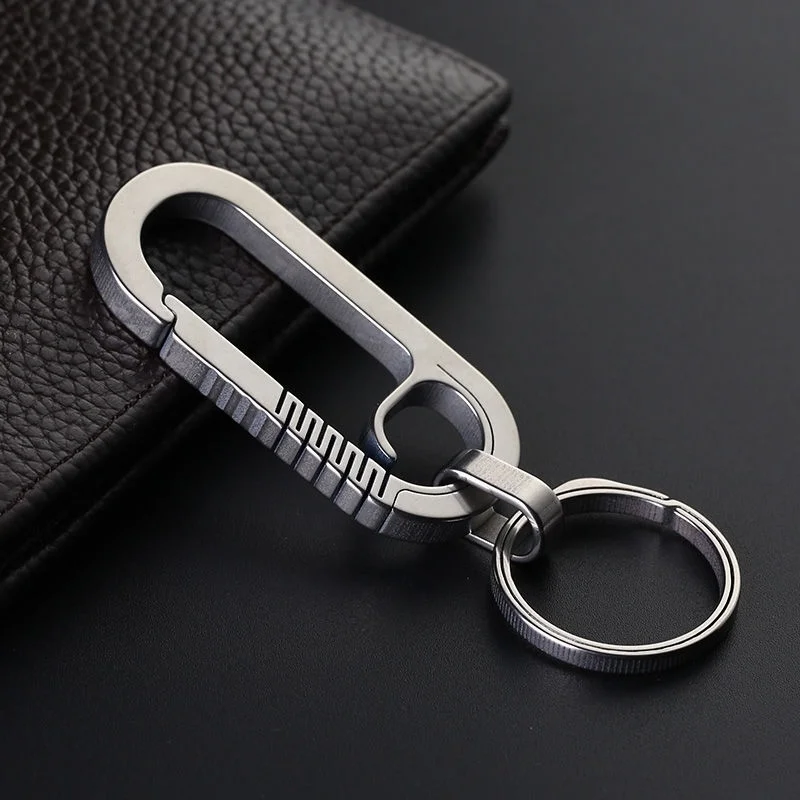 Titanium Alloy Keychain Thickened Man Waist Mounted High-End Multifunctional Car KeydiyWomen's Old Style