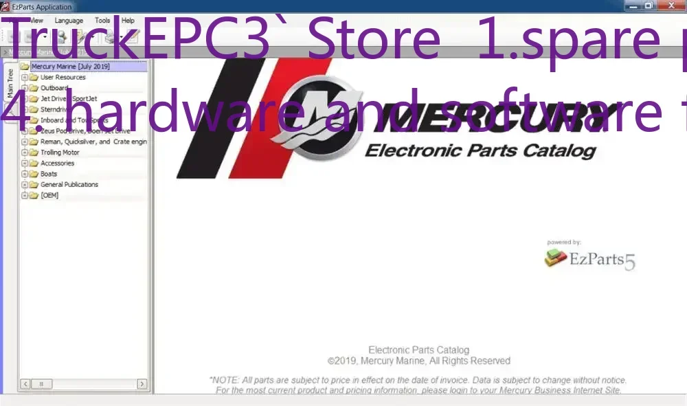 

TruckEPC3 Mercury Marine EPC [2025] Каталог запасных частей VMWARE DVD