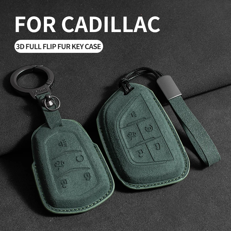 Key Fob Cover Fits For Cadillac IQ EV Series: IQ LYRIQ, IQ OPTIQ, VISTIQ, IQ ASCEND, CT5, XT5, CT6, XT6, Escalade Car Key Shell