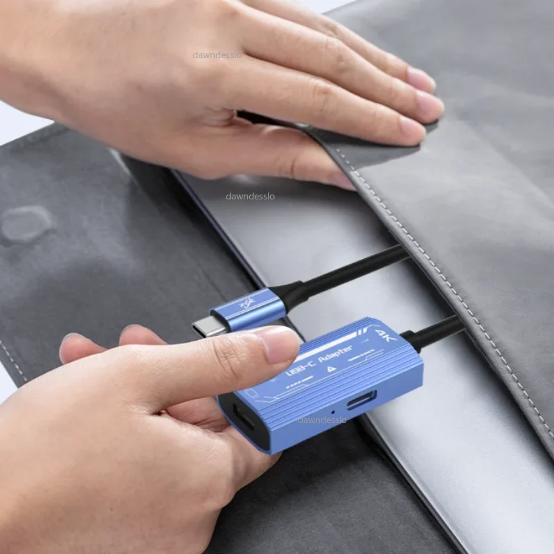 AR-brilhub Naadloze multi-apparaat Type-C HDMI-compatibele oplaadadapter USB C naar C video-omzetter voor Xreal Rayneo Switch