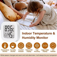 LCD Digital Thermometer Hygrometer Indoor Room Electronic Temperature Humidity Meter Sensor Gauge Weather Station For Home