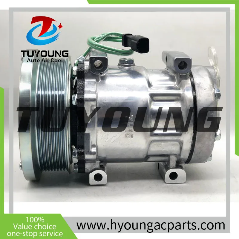 

IN stock Auto ac Compressor SD7H15 320-1291 for SD7H15 SD 709 Auto Ac Compressor Fit Caterpillar 24V 320-1291 338-9100 133mm 8pk