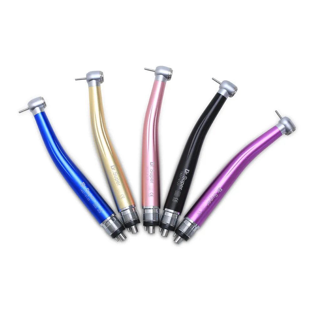 

Dr.super Dentists Supply 2/4/-hole High Speed Color Handpiece Single Spray Led Turbine Dentaire Electric Led Colorful Rainbow