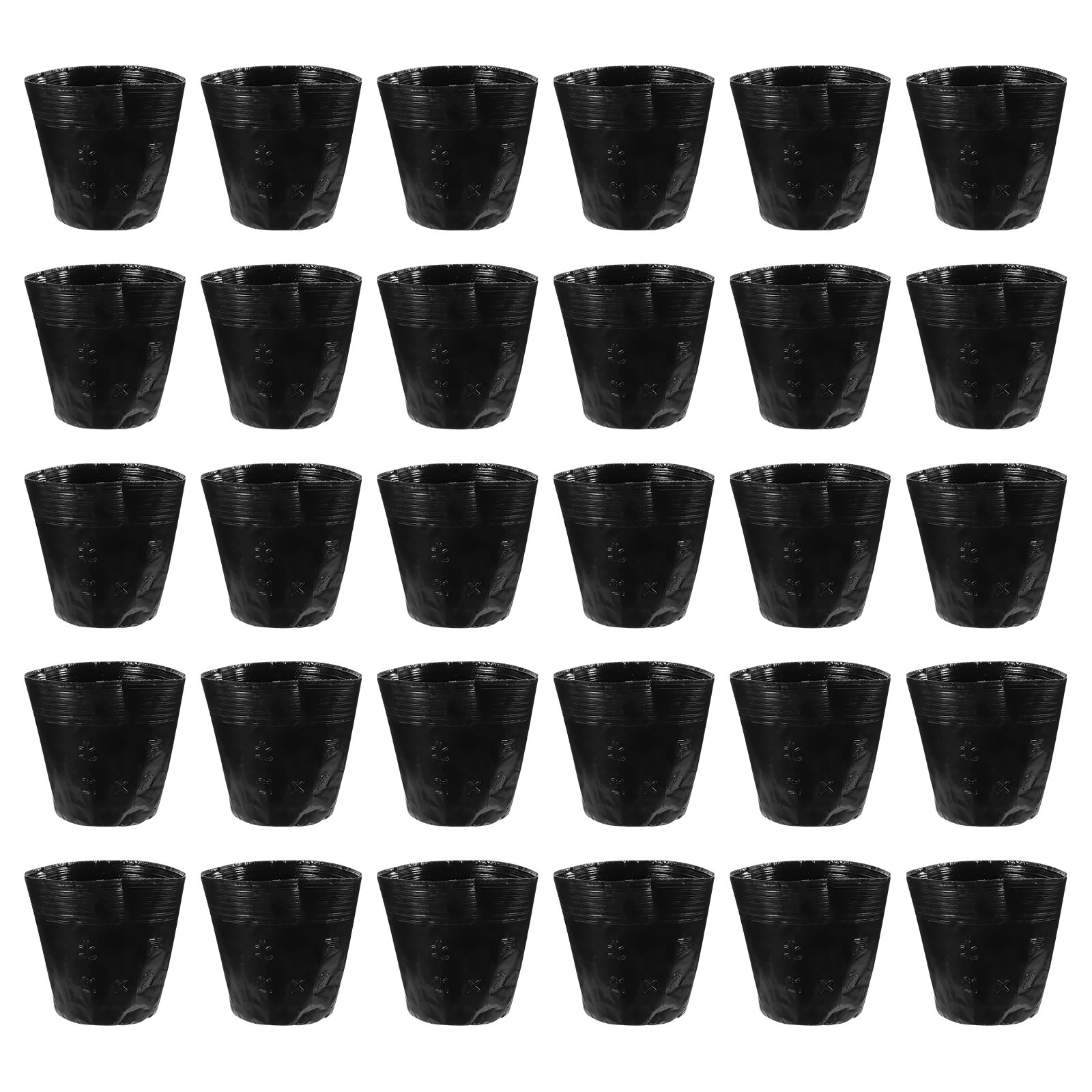 

100 Pcs Seedling Bag Planting Pouches Black Nutrient Mushroom Gardening Cups PE or Bags