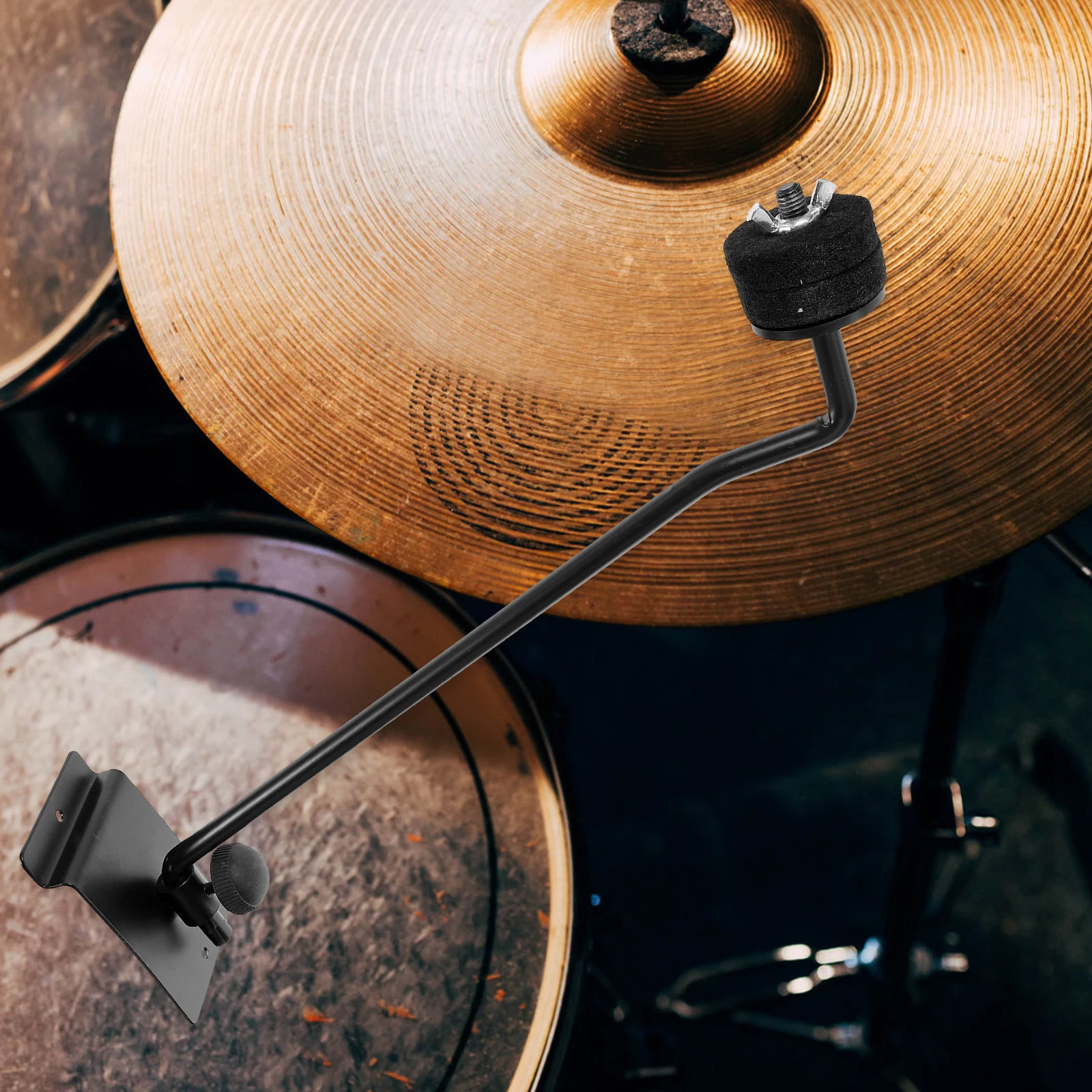 

Cymbal Display Stand Wall Mount Holder Arm Hanging Metal Stands Support Slot Plate Cymbal Rack Drum Set Accessory Storage