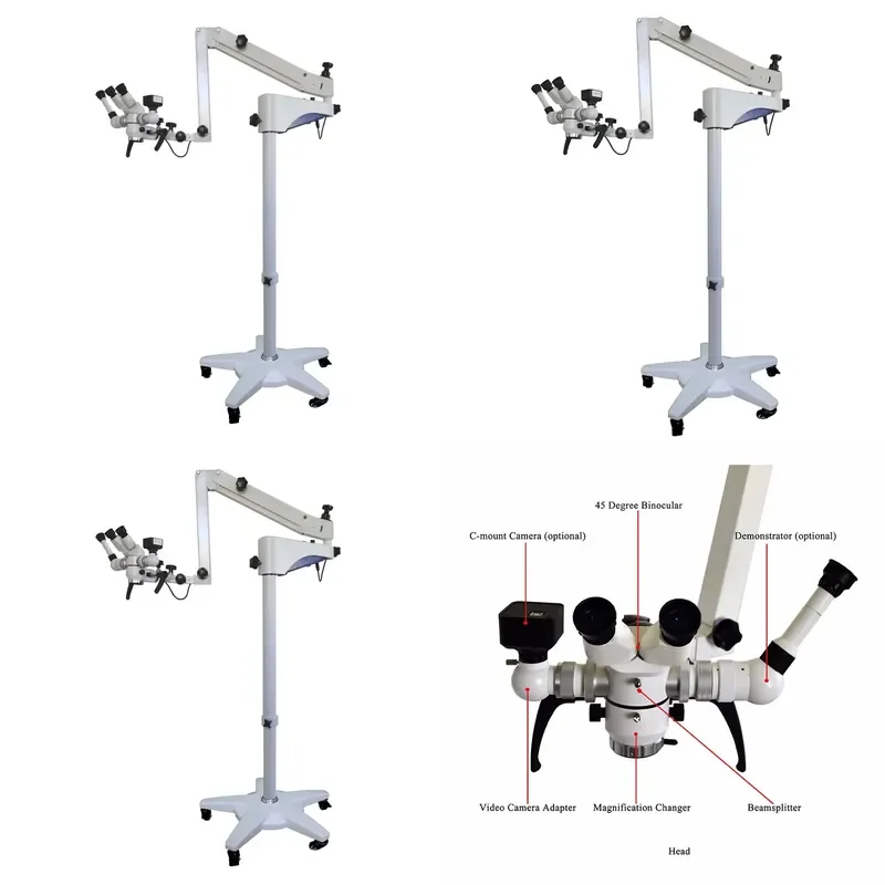 Portable Surgical Microscope for High Quality Dental Procedures in Laboratories and Hospitals