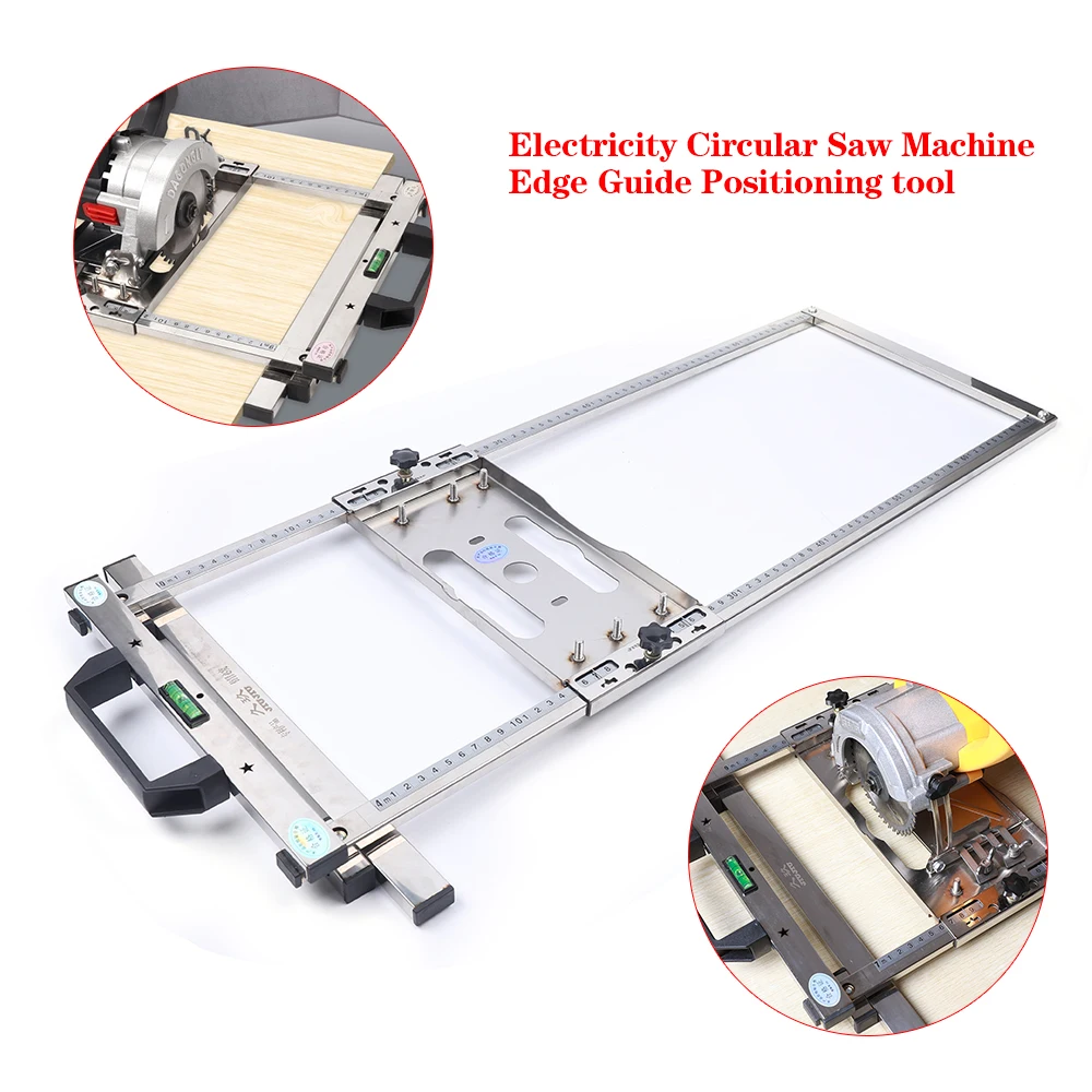 Electricity Circular Saw Trimmer Machine Edge Guide Positioning Cutting Board Machine Wood Modified Positioning Frame Tool