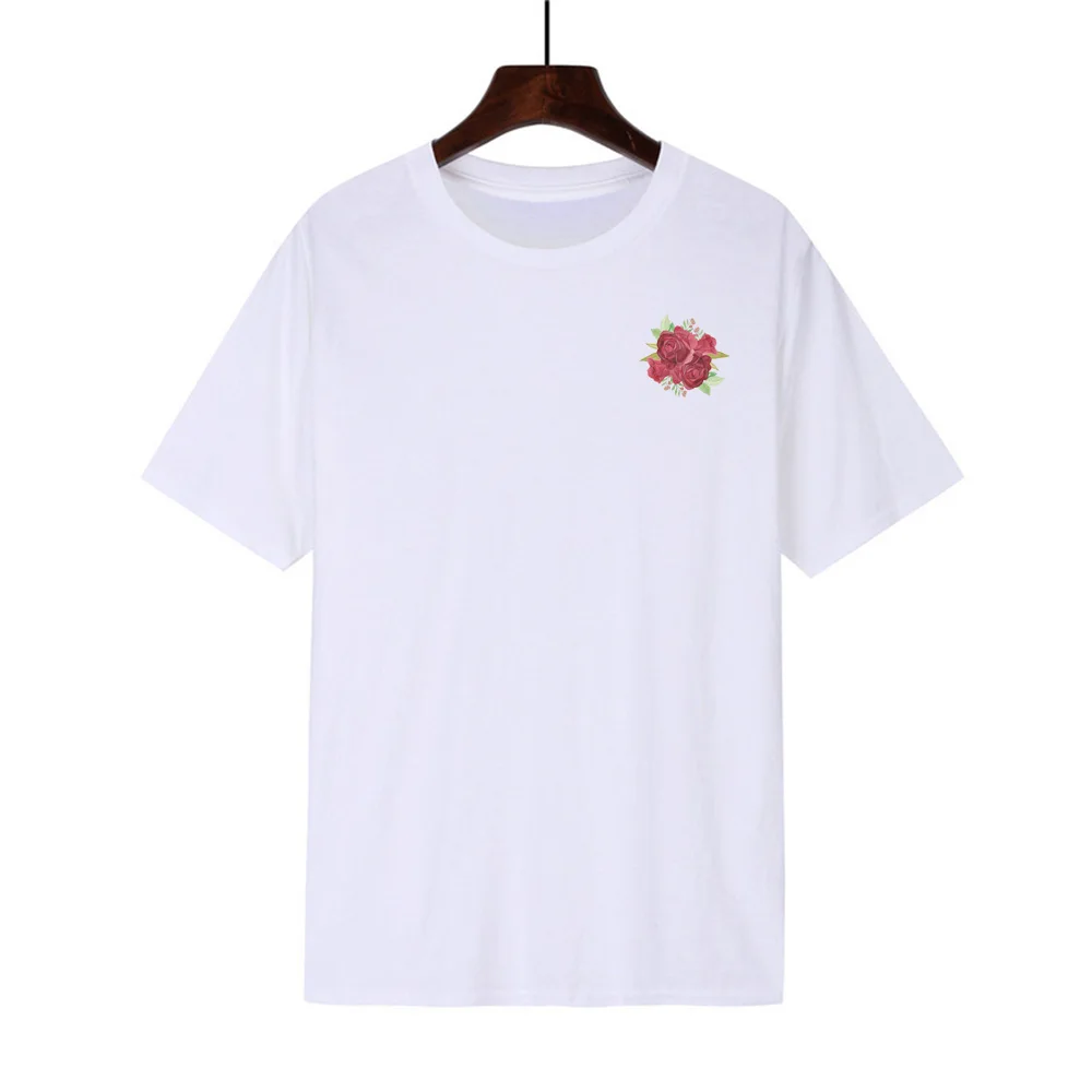 Rose da 9 pezzi in toppe termoadesive a piena fioritura per vestiti adesivi a trasferimento termico per abbigliamento t-shirt con cappuccio cappelli