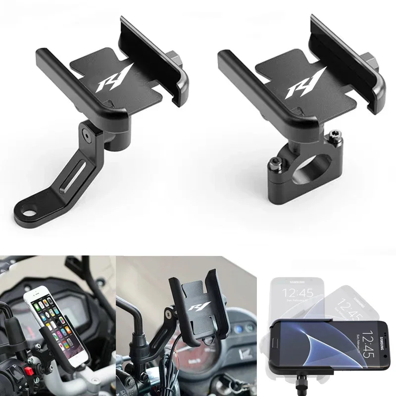 

For yamaha YZF R1 YZFR1 YZF-R1M R1M 1998-2021 2019 2020 Accessories Motorcycle Handlebar Mobile Phone Holder GPS Stand Bracket