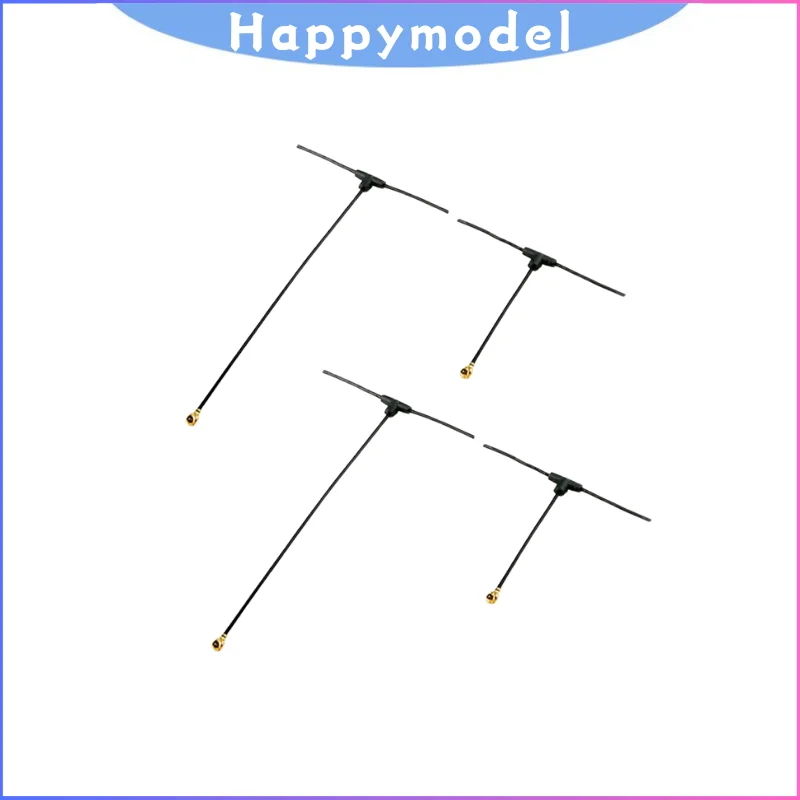 

Happymodel 2.4G T Omnidirectional Receiver Antenna 40MM 90MM For ELRS EP1 RX IPEX1 Compatible With TBS Tracer RC FPV Drone Part