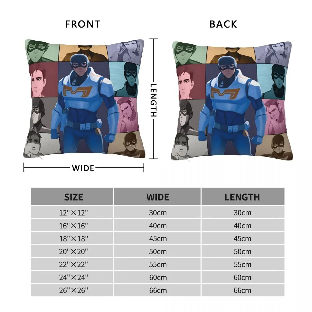 إرسال لعبة كيس وسادة Mecha Man Eras جولة غطاء الوسادة البوليستر وسادة مطبوعة غطاء مضحك سادات للديكور المنزل #4