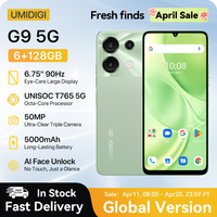[World Premiere] UMIDIGI G9 5G Smartphone 5G Android 14  8-Core 6GB 128GB 6.75” 90Hz HD+ 50MP 5000mAh 18W Charging 5G cellphone