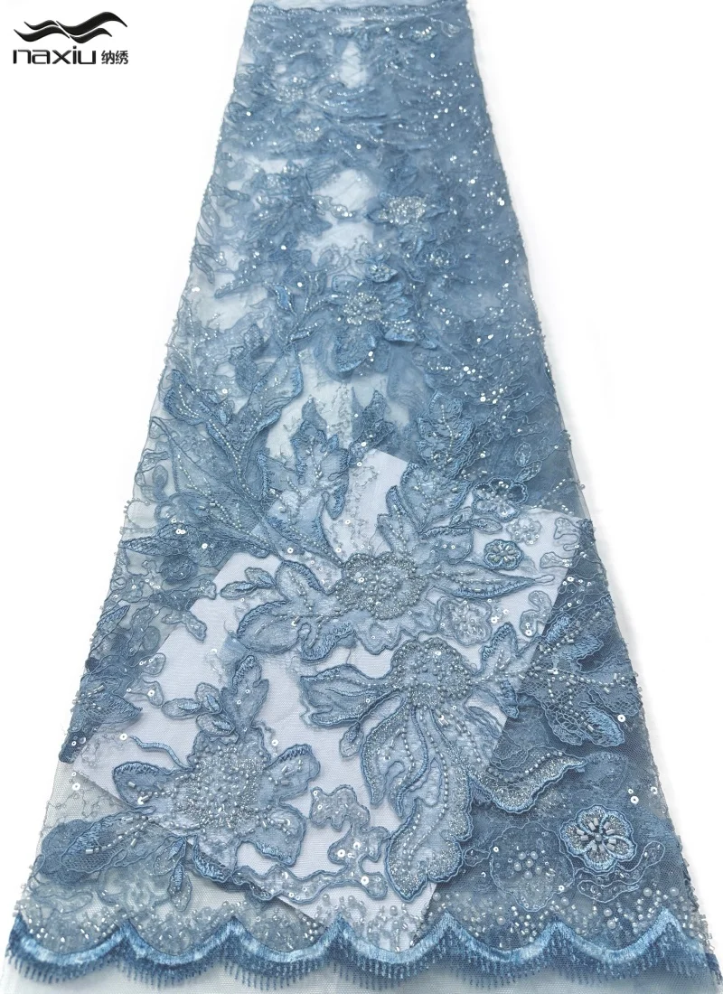 

Madison Africa Nigerian Beaded French Mesh Lace With Sequins High Quality 2026 Embroidery Lace Sequins Lace For Wedding Dress