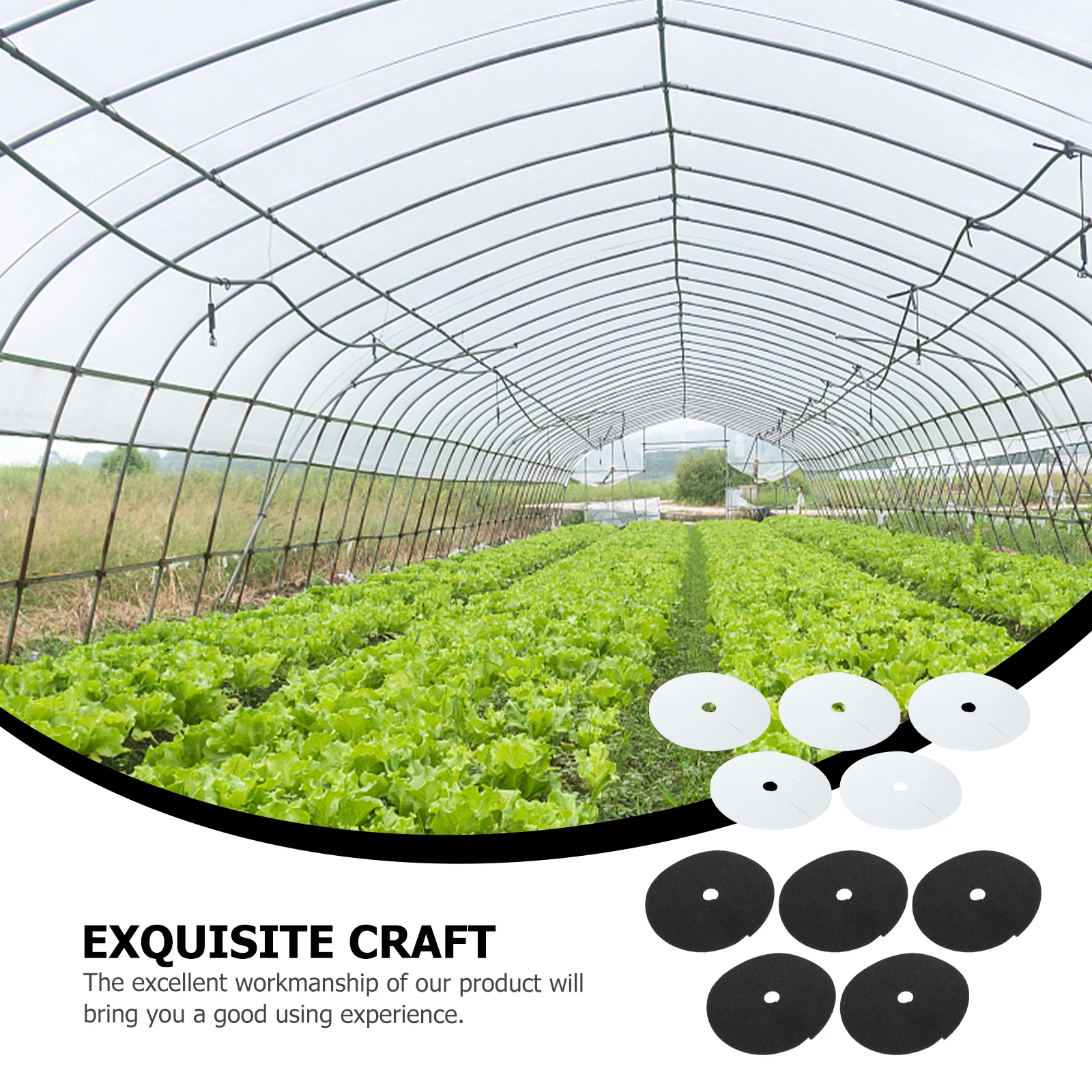 

20pcs Non Woven Weed Barrier Mulch Durable Gardening Ground Cloth chard Tree Protector Efficient Weeding Save Time