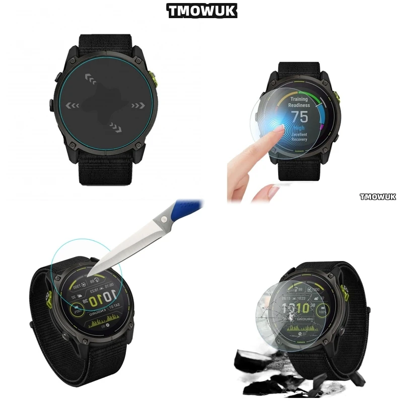 

​​For Garmin Enduro 2 3 Enduro2 Enduro3 Protective Cover Glass Film - Ultra HD Clear 9H Anti-Scratch Shield​​