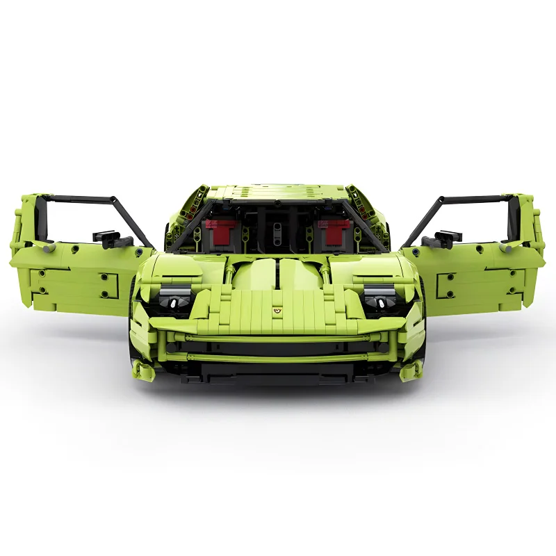 جديد MOC-119000 التقنية الخضراء سوبر سبورتس نموذج سيارة طبعة محدودة اللبنات الطوب لتقوم بها بنفسك الفاخرة وضعت وخيال