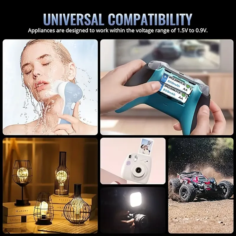 PHOMAX Baterai Lithium-ion AA Isi Ulang Li-ion Sel Silinder 1.5V untuk Keyboard dan Mouse Nirkabel