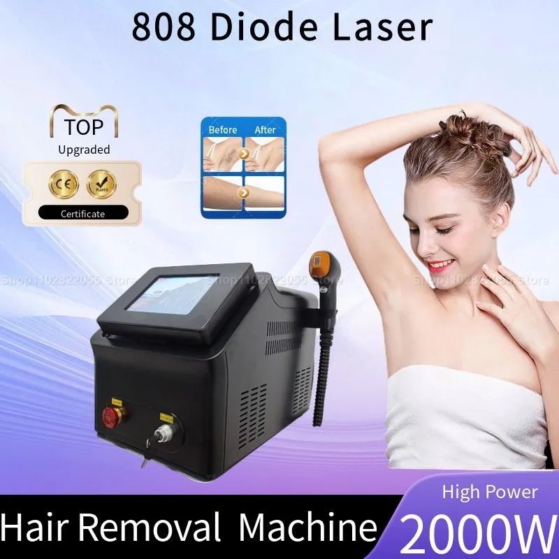 

808 Diode Laser Hair Removal Machine Skin Rejuvenation Permanent Painless Depilation For Body Hair Beauty Salon Equipment