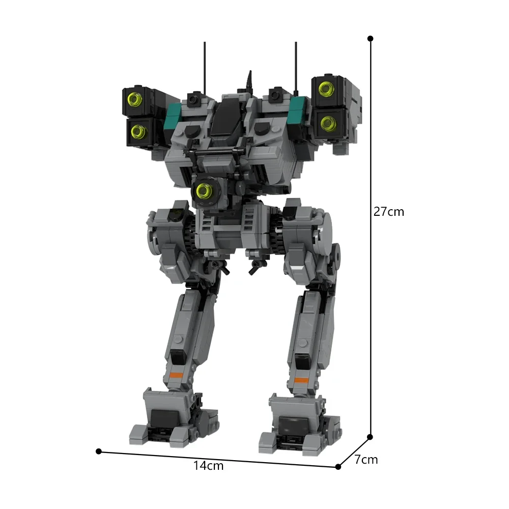 

High-tech Mech Model Moc BattleTechs Marauder MAD-3R and Flea Mecha Robot Building Block Set Toys for Kids Gifts