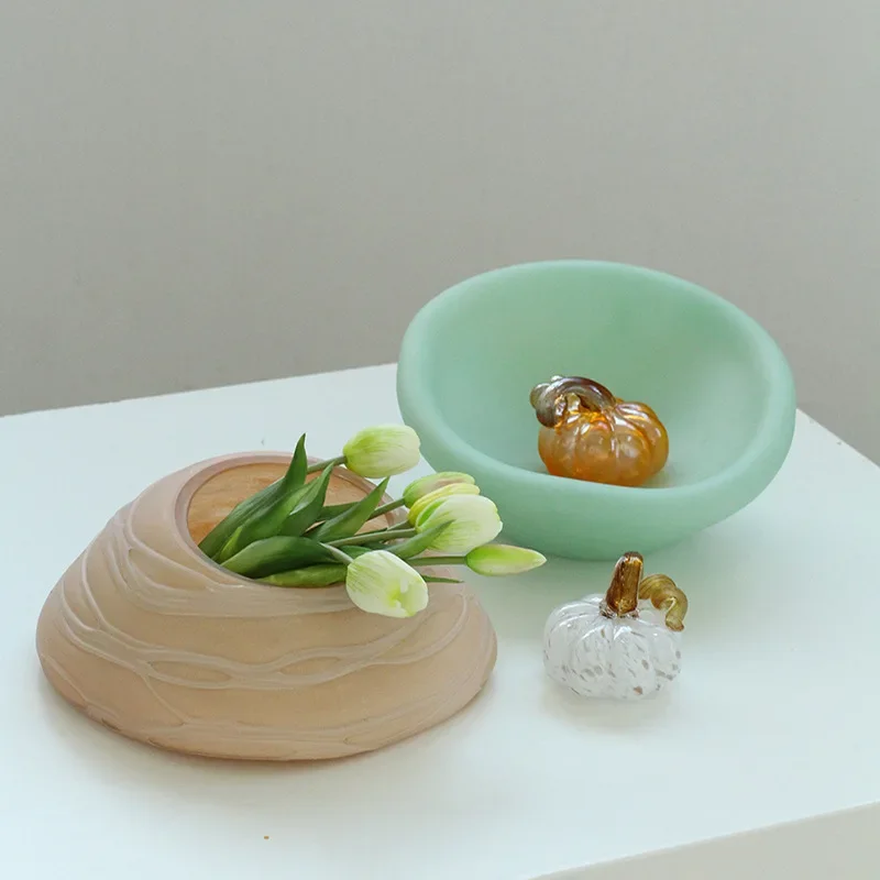 Simple handmade art irregular countertop flower pot flower ware creative cat litter box home decoration ornament