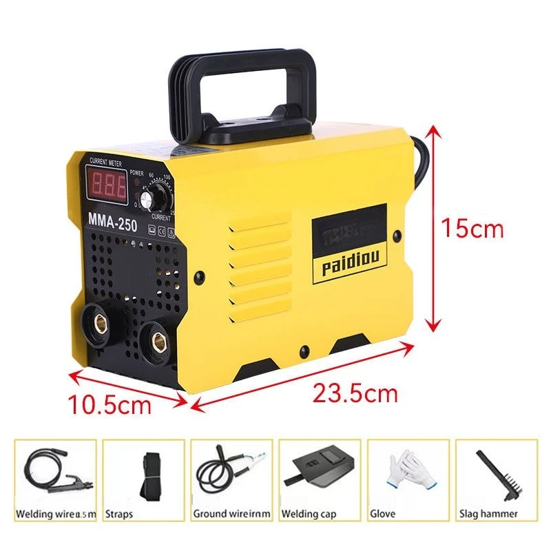 110/220V MMA Welding Machine LCD Hot Welder with Electrode Holder Work Clamp