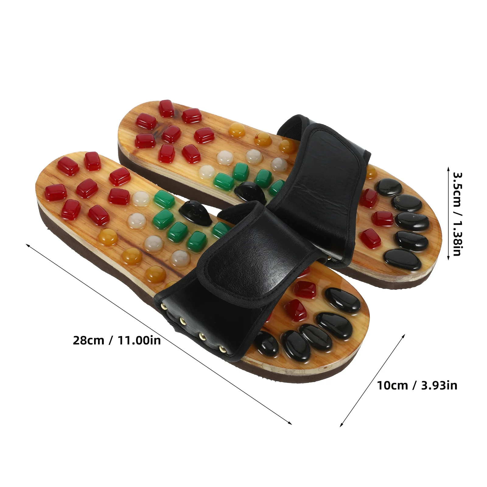 Voetgezondheid Massage Schoenen Geplaveide Slippers Voeten Massager Sandalen Man voor Heren