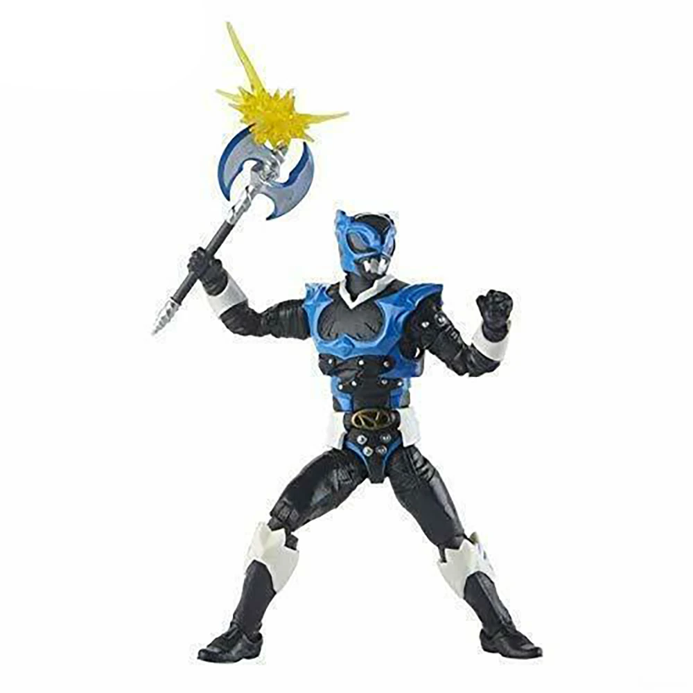 W magazynie Oryginalna kolekcja Hasbro Lightning Power Ranger w kosmosie Psycho Blue Ranger Kolekcjonerskie figurki akcji Model Toys