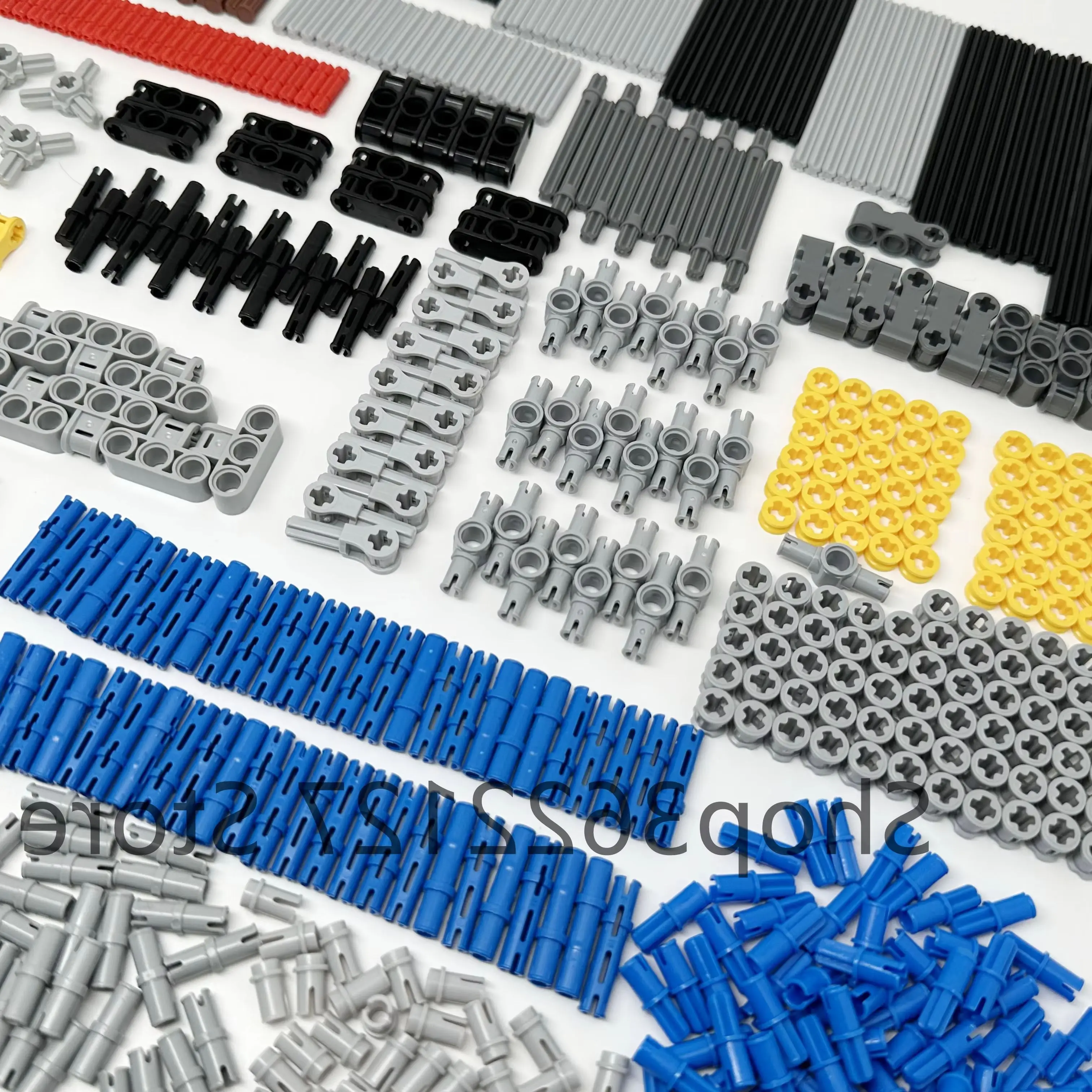 MOC Bricks Technical Accessories Gear Pin Axle Link Turntable Linear Actuator Compatible All Brands High-Tech Building Block Toy