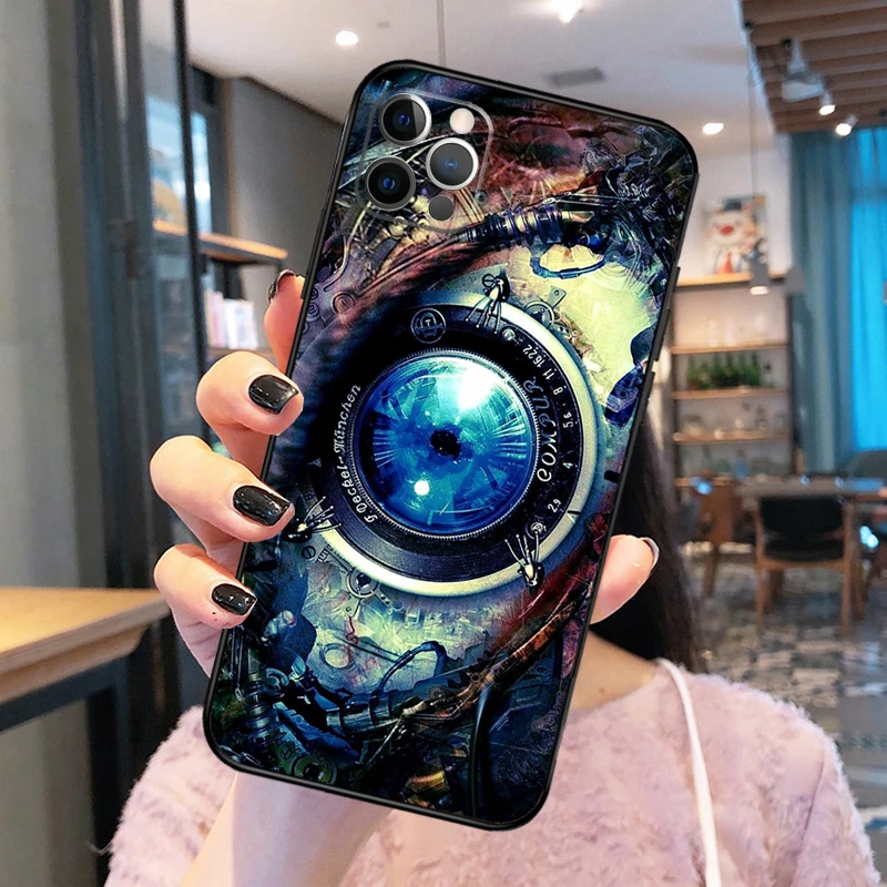 Steampunk Art Phone Case For iPhone 13 Pro Max X XR XS Max Plus 11 12 14 15 16 Pro Max Cover Coque