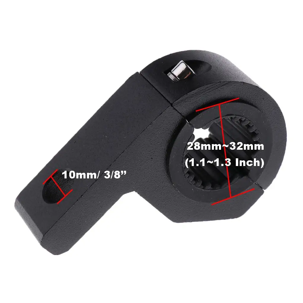 Adjustable Light Bar Mount Bracket Aluminum Work Light Holder Roof Clamp for Offroad ATV UTV SUV
