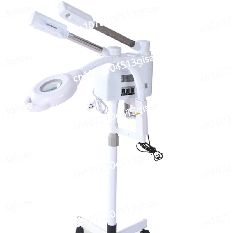 3-in-1 Facial Steamer with Magnifying Lamp for Professional Beauty Salons with Hot and Cold Spray.