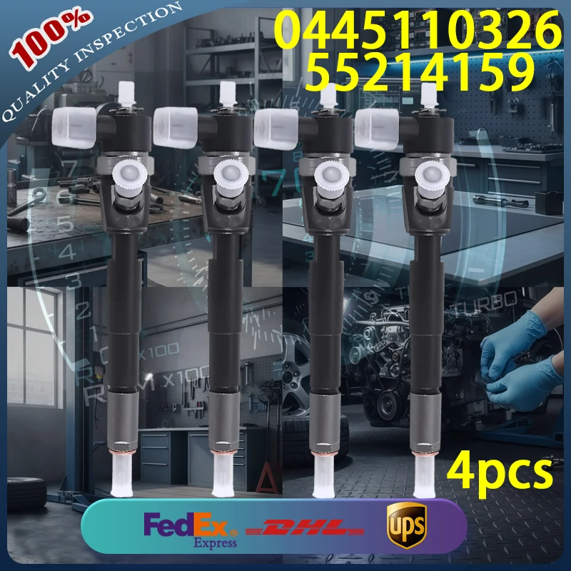 

0445110326 High Quality Common Rail Diesel Injector 55214159 for Chevrolet Opel Vauxhall Meriva 1.3 CDTI Diesel Engine 4pcs