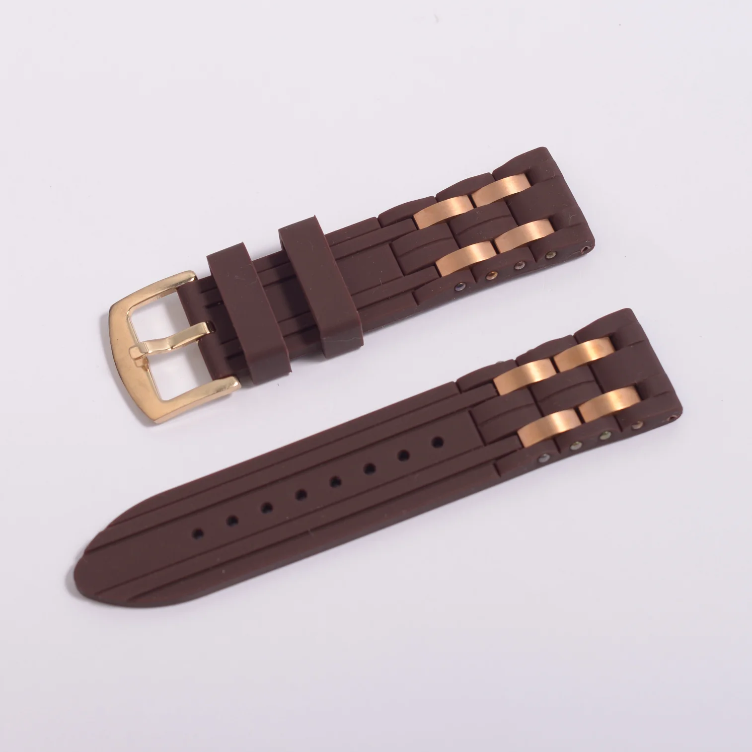 Black Rubber Silicone Watch Band For Guess Metal Buckle Sports Watch Strap Replacement Watch Accessories 24mm
