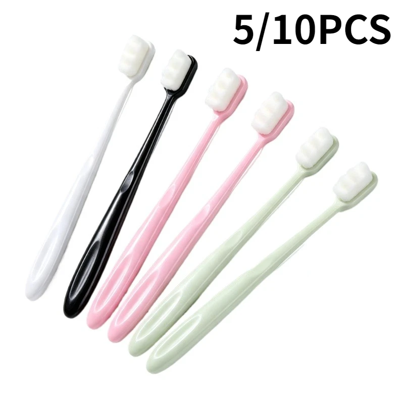 Ultra-fine Soft Toothbrush Portable Travel Camping Ultra-fine Soft Toothbrush Dental Oral Care Brush Hotels Easy Carry Going Out