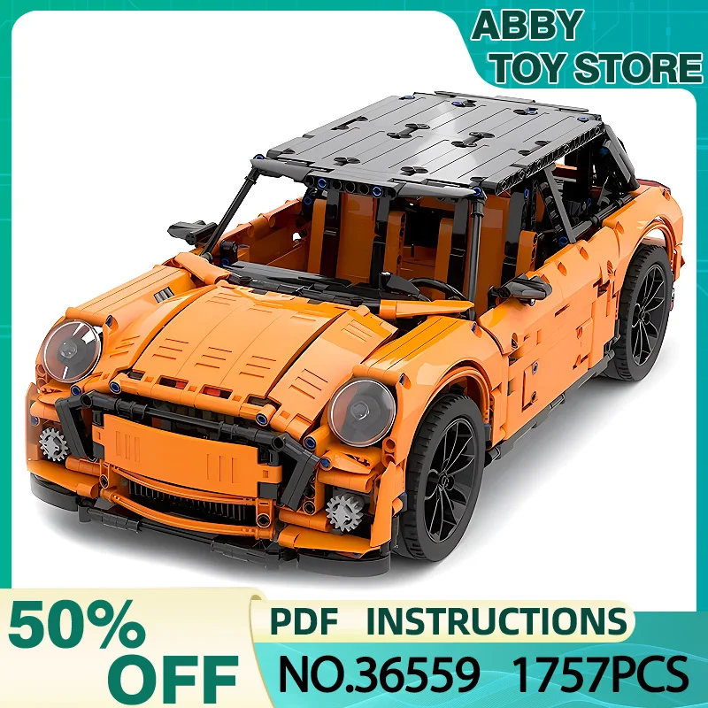 Mini F56 Sports Car Model Building Blocks, MOC-36559, Tijolos Educativos, Brinquedos DIY, Aniversário e Presentes de Natal para Crianças