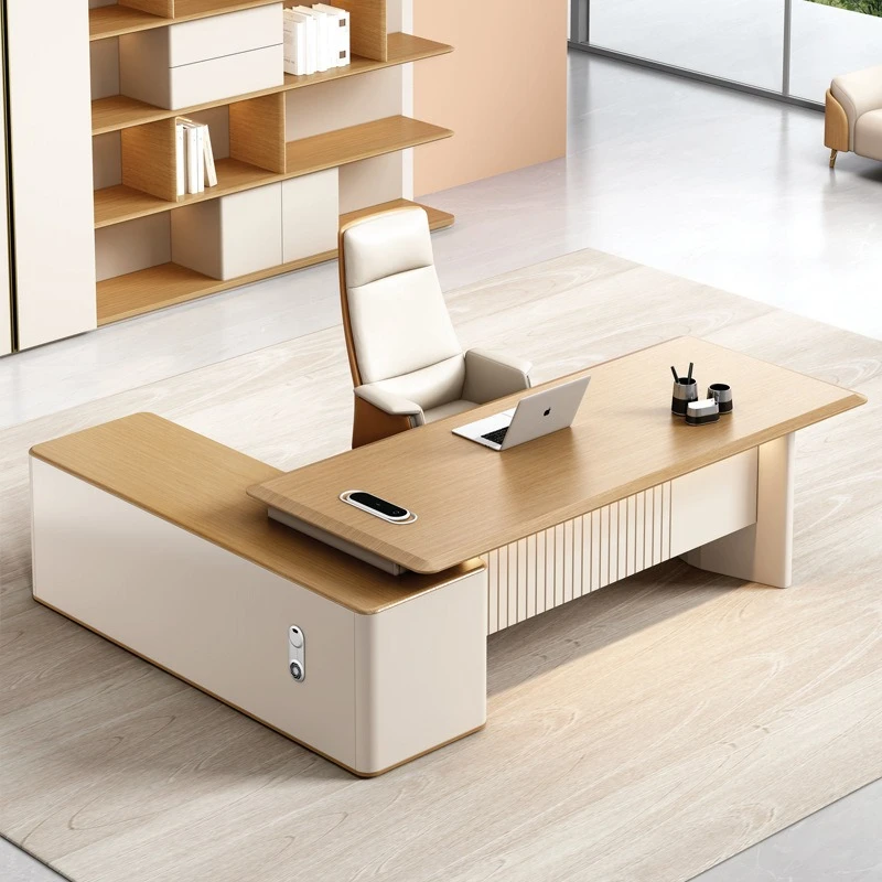 Office Light Luxury Boss Desk Senior Sense Leadership Single Modern Desk President Commercial home mesas escritorio Furniture