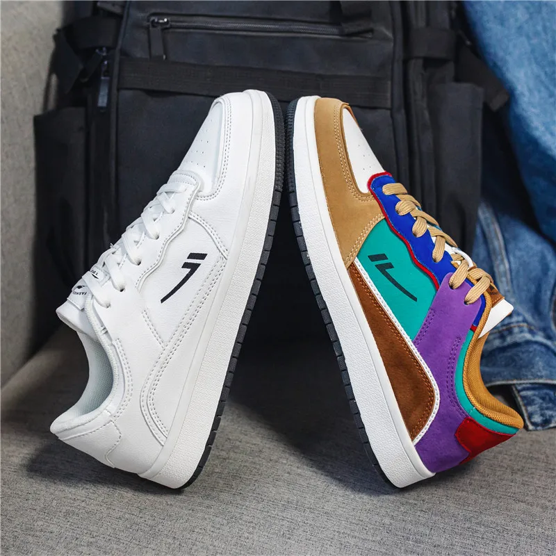 Men Casual Shoes Breathable Outdoor Sneakers Fashion Driving Walking Tennis Shoes for Male Skate Flats