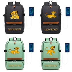 Disney The Lion King Simba Simba zaini zaino per Laptop scomparto isolato borsa termica USB borsa da Picnic per la scuola